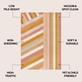 thumbnail image 3 of JONATHAN Y DAZZLE 8 x 10 Area Rug, Retro Rainbow Stripe - Red/Gold/Cream, DZC102C-8, 3 of 9