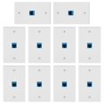thumbnail image 3 of 20 Pieces Ethernet Wall Outlet Plate Cat6 Rj45 Wall Plate Jack Female To Female Ethernet Inline Cou, 3 of 5