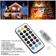 thumbnail image 2 of Bearachild Luces de hadas navideñas USB Cambio de color Luz de cadena de alambre de cobre con control remoto 11 modos de iluminación Luces de hadas Iluminación y accesorios bicolor 200LED Bearachild HA042457-02, 2 of 6