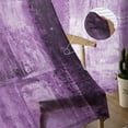 thumbnail image 5 of Purple Semi Sheer Curtains 96 Inch Length 2 Panels Set, Retro Oil Painting Modern Abstract Art Aesthetics Sheer Kitchen Curtain Privacy Voile Window Curtain for Living Room Bedroom Rod Pocket Drapes, 5 of 7