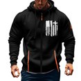 thumbnail image 2 of CONZONE Men's Hoodies Long Sleeve Pullover Hoodie for Men Zip Up Graphic Hooded Sweatshirts With Pocket, 2 of 4