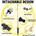 thumbnail image 3 of 29 Inch Sprayer Wand Replacement, Universal Pump Sprayer with 3/8" Brass Barb, Stainless Steel Adjustable Garden Spray Wand for Tank Sprayer with Shut Off Valve, Quick Connector, Hose Clamps, 3 of 7