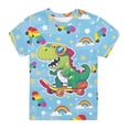 thumbnail image 3 of Hienoo Boy's Cartoon Graphic Tee Short Sleeve Crew Neck T-Shirt Summer Tshirt, Sizes 1-13, 3 of 3