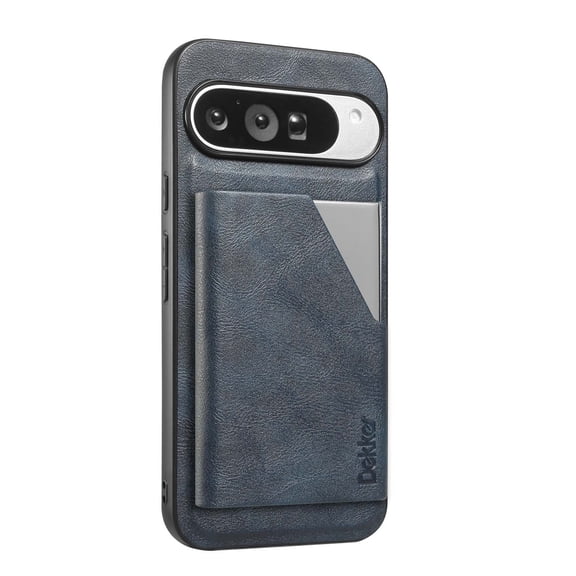 Allytechgroup Wallet Case for Google Pixel 9 Pro XL, PU Leather Phone Case with Detachable Cards Holder Compatible with Magsafe Shockproof Protective Magnetic Back Cover for Women Men, Blue