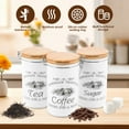 thumbnail image 2 of AEVXKHI 4 Sets Tea Coffee Sugar Canisters Set, Versatile Metal Tea Coffee Sugar Jars, Metal Vintage Kitchens Canisters Set, Sturdy Food Storage Canister for Counter Top, 2 of 9