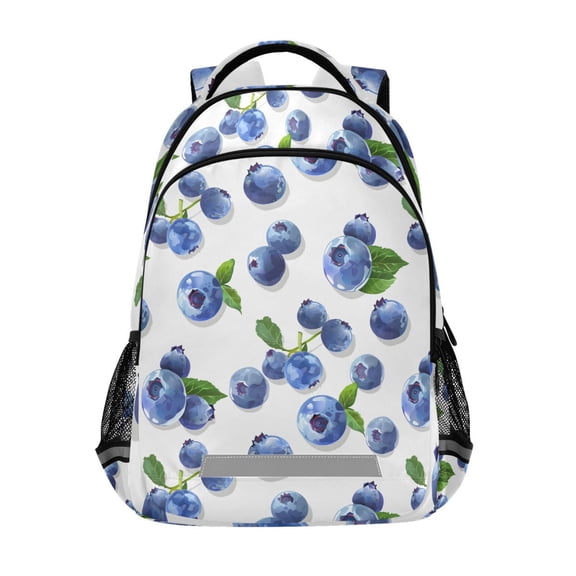 ALAZA Blueberry Fruits Backpack Elementary School Bag Bookbag Travel Rucksack