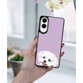 thumbnail image 5 of WIRESTER Shockproof Soft Rubber Cover Case for Samsung Galaxy S25 Edge 6.7 inch 2025, Maltese Dog On Pastel Lilac Background, 5 of 5