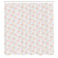 thumbnail image 3 of Ambesonne Flower Shower Curtain, Hatched Pastel Tone Roses, 69"Wx75"L, Multicolor, 3 of 5