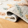 thumbnail image 6 of SAFAVIEH Kenya Arturas Southwestern Wool Area Rug, Ivory/Blue, 9' x 9' Square, 6 of 8