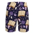 thumbnail image 6 of Kdxio Lavender Flowers Pattern Mens Casual Shorts - Drawstring Summer Beach Sports Shorts for Men, 6 of 9