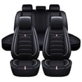 thumbnail image 2 of OTOEZ Car Seat Covers Full Set 5 Seat Leather Front Back Cushion Pad Protector For Honda Toyota Chevy Ford Nissan Universal Fit, 2 of 12