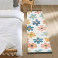 thumbnail image 3 of Yayeee Runner Rug for Bedroom 2'x6' Machine Washable Hallway Non Slip Mat, Colorful Flowers, 3 of 8