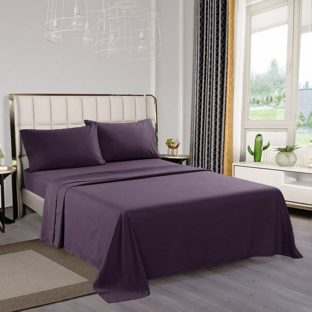 Bed Sheets King Size, Wonwo Luxury Microfiber Sheets Set