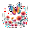 7A, variant on Colorful Stickers Animal Stationery Stickers Peace Symbol Kids Stickers Toy for Suitcase Phone Fridge