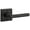 Black, variant on Baldwin Reserve HDTUBRCSR190 Half Dummy Right Hand Tube Lever and Contemporary Square Rose Satin Black Finish