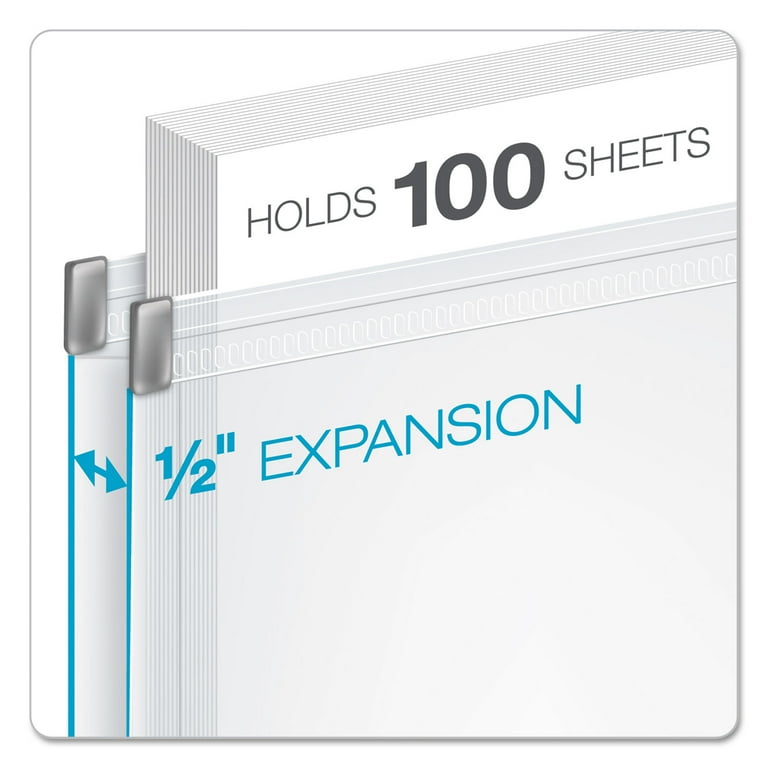 Expanding Zipper Binder Pockets, 8.5 x 11, Clear, 3/Pack Expanding Zipper Binder Pockets, 8.5 x 11, Clear, 3/Pack