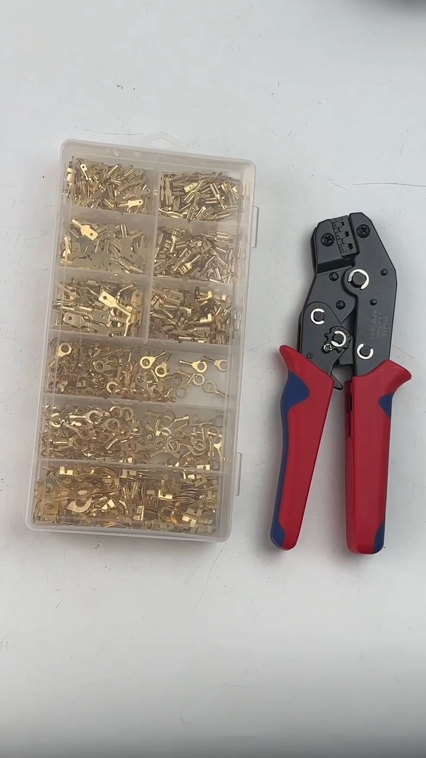 600X Assortment Male Female Spade Terminals Electrical Wire Crimp Connectors Kit
