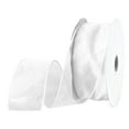 thumbnail image 3 of Sheer Organza Wired Ribbon, 2-1/2-inch, 50-yard, White, 3 of 3