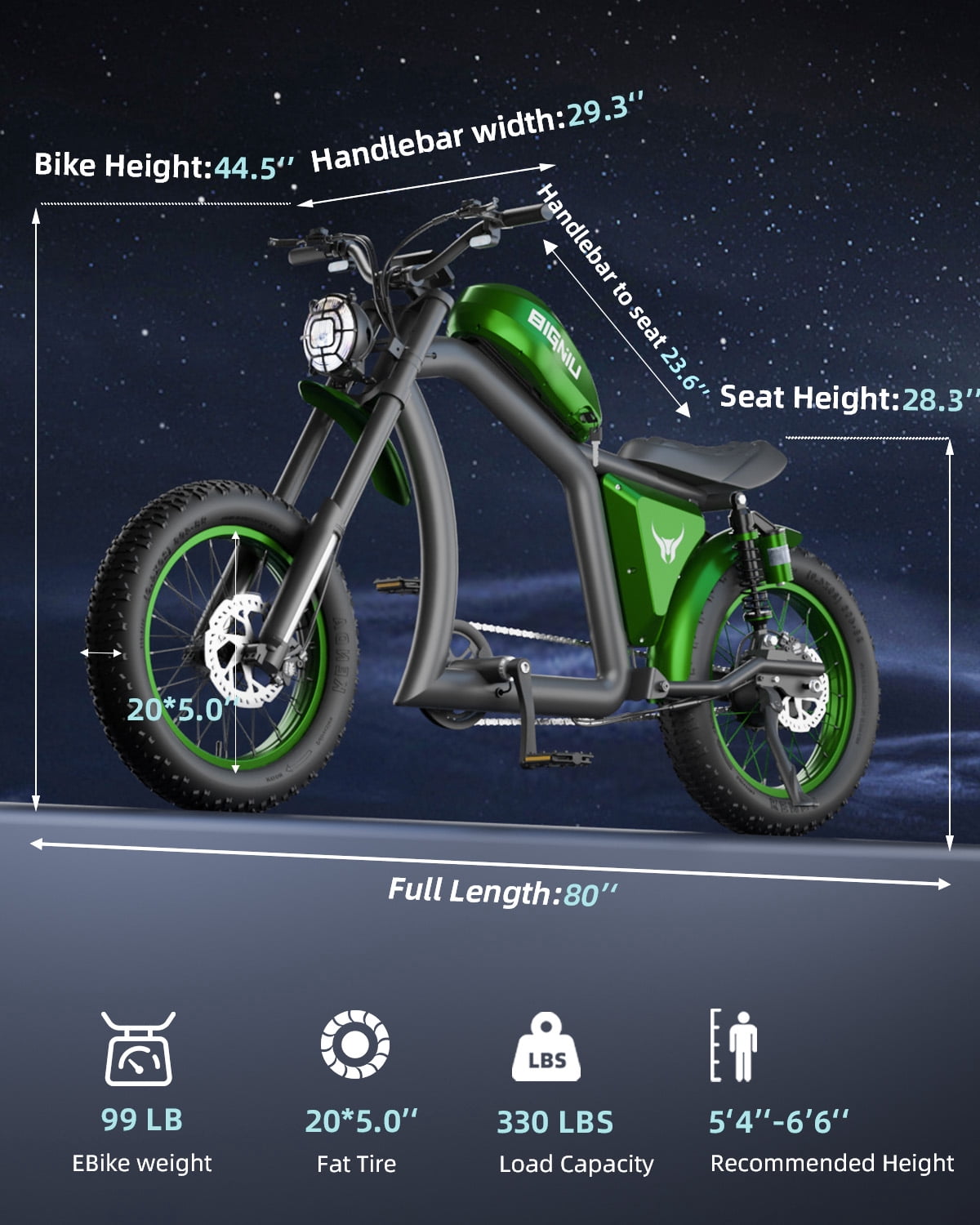 BIGNIU BG-X Electric Bike for Adults,740W Brushless Motor 48V/31.5Ah Up to 40 Miles E-Bike Front/Rear Turn Signal Dual Suspension Ebikes UL2849