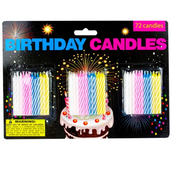 Birthday candle value pack Pack of 24