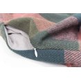 thumbnail image 6 of StylesILove Winter Plaid Infinity Scarf with Hidden Zipper Pocket Fashion Travel Scarf for Women and Men (Green + Pink), 6 of 7