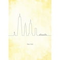 thumbnail image 3 of Hollie, Jasmine 14x18 Black Modern Framed Museum Art Print Titled - New York Skyline, 3 of 5