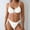 White, variant on MSJUHEG Halter String,Spaghetti Straps,Bathing Suit for Women Bikini,Bikini Tops Full Coverage Bottoms,Sporty Bikini Sets for Women,Boho Swimsuits for Women,Womens Bikini Black L
