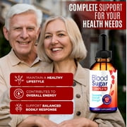 (2 Pack) Blood Sugar Complete Drops, Official Blood Support In Liquid Form, All Natural Formula To Maintain Stable Levels, Supports Energy and Overall Health, BloodSugarComplete (60 Servings)