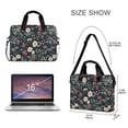 thumbnail image 3 of FORMRS 16" Laptop Bag Carrying Sleeve Case with Handle Travel Shoulder Briefcase, Floral Raspberry Pattern, 3 of 8