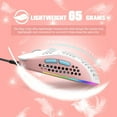 thumbnail image 3 of LexonElec M8 LED Gaming Mouse,Ergonomic Ultra-Lightweight Honeycomb Shell,Custom Tri-Color Design,Chroma RGB Backlit,7 Programmable Buttons 6400 DPI,Computer Mice for PS4,Xbox,Laptop,PC Gamers, 3 of 8