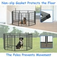 thumbnail image 3 of Dog Playpen Outdoor/Indoor 8 Panels 40" Height Dog Pens Heavy Duty Anti-Rust Material Pet Fence with Door for Large/Medium/Small, 3 of 10