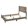 thumbnail image 3 of Newboti Furniture Grey Finish Fabric Full Size Panel Bed Beautiful Wooden Bedroom Furniture Contemporary Style NO.81323, 3 of 6