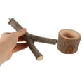 thumbnail image 2 of HOMEMAXS Wooden Bird Perch for Playing Provides Comfortable Grip and Excellent Foot Exercise Easy to Clean, 2 of 8