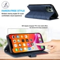 thumbnail image 6 of Shockproof Leather Case Compatible With iPhone 12 Pro, Stand Card Slot Cover Wallet Case, 6 of 9