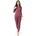 thumbnail image 2 of Fruit of the Loom Women's Recycled Waffle Thermal Top & Bottom Set, Sizes XS-4XL, 2 of 11