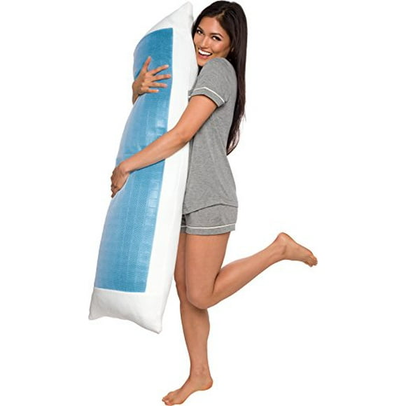 Mindful Design Cooling Gel Extra Firm Shredded Memory Foam Body Pillow, 1 Count