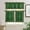 Clover Green, variant on Easter Egg Bunny Valance and Tier Set of 3,Black White Plaid Window Curtain Rod Pocket Vlances for Kitchen,Spring Floral Retro Linen Privacy Panel Drapes Light Filtering Short Curtains for Bedroom