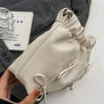 thumbnail image 4 of Fashion Butterfly Knot Bucket Bags Chain Strap Shoulder Crossbody Bags Flod Design Satchel Bags, 4 of 6
