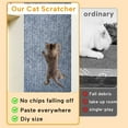 thumbnail image 7 of 15.7" x 78.7" Cat Scratch Couch Furniture Protector, Sofa Protector Cover Cat Scratcher Wall Pad from Cat Claws for DlY Scratch Post Cat Tree Climbing Cat Scratching Guard (Dark Grey), 7 of 7