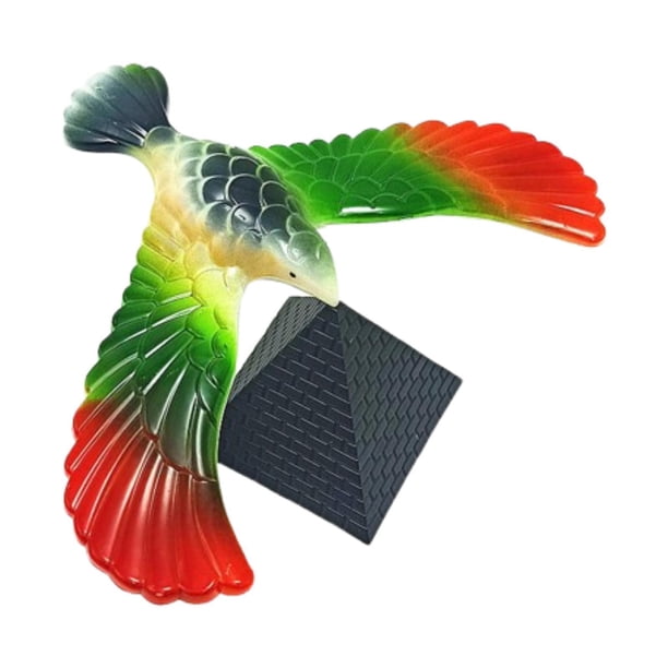 Pájaro , águila , modelo de águila de escritorio, accesorio educativo novedoso con soporte de pirámide, juguete de águila en Rojo grande