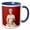 Blue/White, variant on 3drose, Clio Muse of History Roman Sculpture, 11oz Magic Transforming Mug