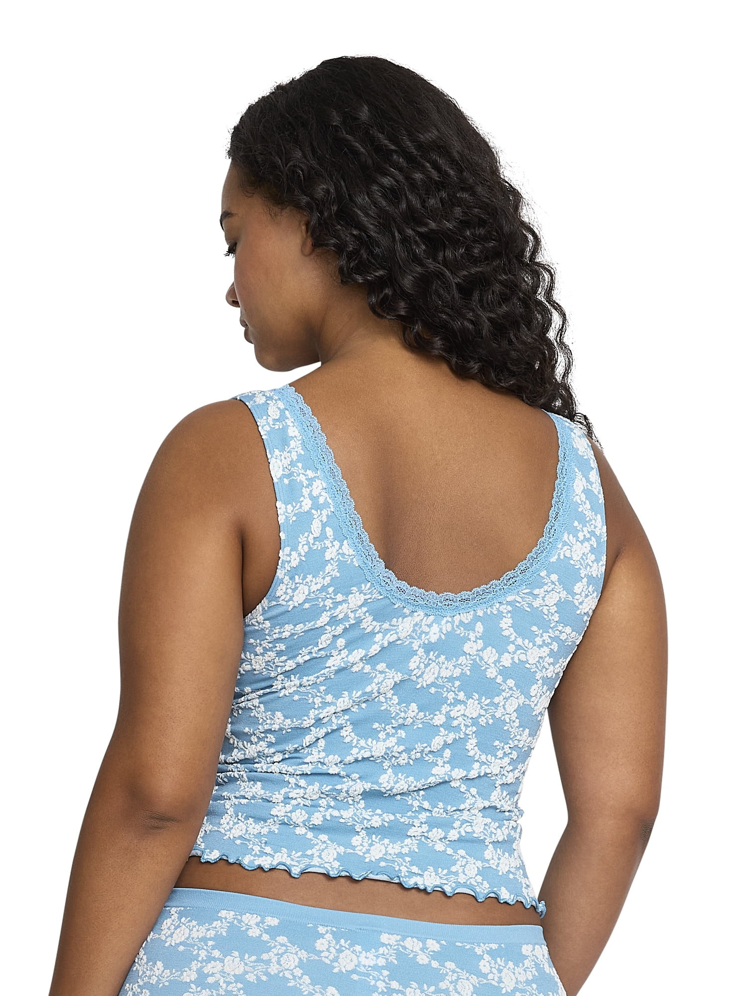 Mills by Millie Bobby Brown Women's Floral Seamless Tank Top, Sizes XS-XXXL