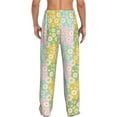 thumbnail image 3 of Xecao Daisies Flowers Men's Straight Lounge Pajama Pants: The Ultimate in Comfortable Sleepwear, 3 of 9
