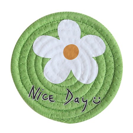 

Ringshlar Heat-resistant Mat Cotton Slip-Proof Round Insulation Pads for Cooking