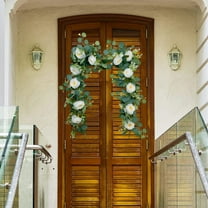 Artificial Eucalyptus Garland Flower Greenery Vine for Wedding Arch,Backdrop,Table Runner Bendable Floral Garland for Party,Home Decor,Fireplace Centerpieces Spring Summer Decor