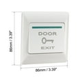 thumbnail image 2 of Uxcell 3.39" x 3.39" x 1.22" NO/NC/COM Push to Exit Button Release Switch Door Access PC White 4pcs, 2 of 4