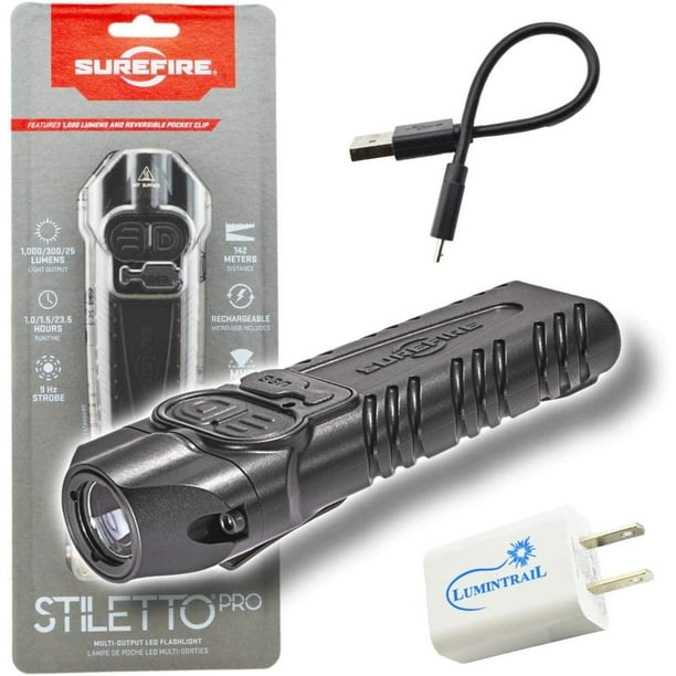 SureFire Stiletto PRO PLRB MultiOutput Rechargeable Pocket Flashlight