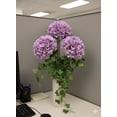 thumbnail image 2 of Pack of 6 – 18" Lavender Hydrangea Stems with 7" Silk Blooms and 2 Green Leaves – Realistic Artificial Flowers for Home, Wedding & Event Décor, 2 of 3