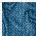 thumbnail image 4 of Soimoi Blue Poly Georgette Fabric Leaves & Clover Floral Decor Fabric Printed Yard 52 Inch Wide, 4 of 5