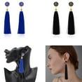 thumbnail image 4 of BNNG Colorful Tassel Earrings For Women Long Dangle Drop Statement Earrings Fashion Jewelry For Birthday Christmas Valentines Day Gift Female Halloween Playful Ear Danglers, 4 of 5